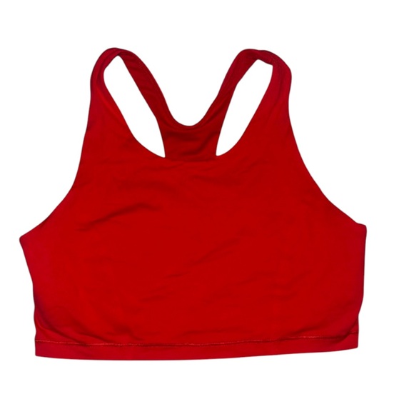 LULULEMON Fast As Light True Red Bra Crop Top Luxtreme Sz 8 - Picture 5 of 7
